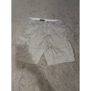 Vtg Polo by Ralph Lauren Cargo Shorts Mens 38 Beige Pockets Utility Casual